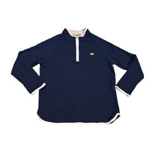 Masters Kids Quarter Zip‎ Blue XL (12-14) Golf Pullover Retro Y2K Classic